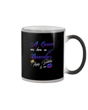 november a queen28 Color Changing Mug tile