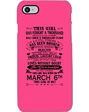 6 march this girl Phone Case tile
