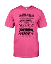15 october this girl Classic T-Shirt front