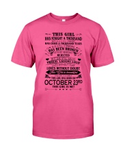 23 october this girl Classic T-Shirt front
