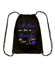 november a queen23 Drawstring Bag tile
