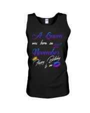 november a queen23 Unisex Tank tile
