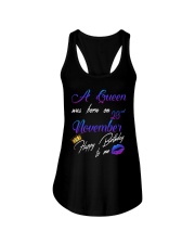 november a queen23 Ladies Flowy Tank tile