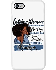 October Girl Phone Case tile