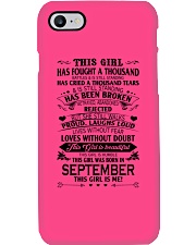 september girl Phone Case tile