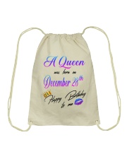 december a queen28 Drawstring Bag tile