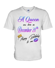 december a queen28 V-Neck T-Shirt tile