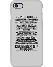 9 december this girl Phone Case tile