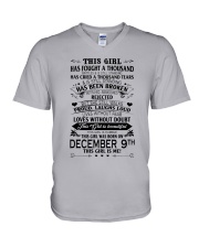 9 december this girl V-Neck T-Shirt tile