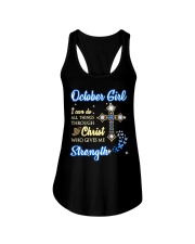 October Girl Ladies Flowy Tank tile