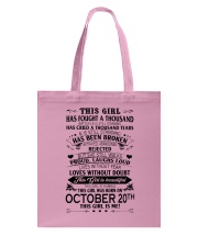 20 october this girl Tote Bag tile