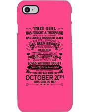20 october this girl Phone Case tile