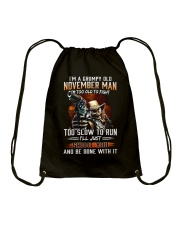 November Man Drawstring Bag tile