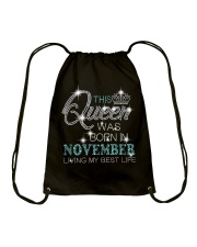 November Queen Drawstring Bag tile