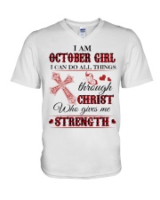 October V-Neck T-Shirt tile