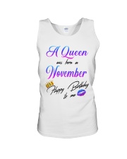 november a queen Unisex Tank tile