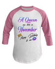 november a queen Baseball Tee tile