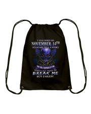 14 november break me Drawstring Bag tile