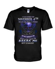 4 november break me V-Neck T-Shirt tile