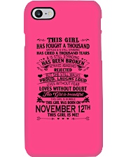 12 november this girl Phone Case tile
