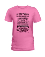 18 october this girl Ladies T-Shirt tile