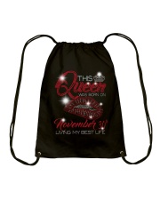 November Queen 30 Drawstring Bag thumbnail