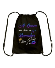 november a queen11 Drawstring Bag tile