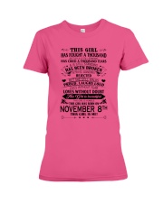 8 november this girl Premium Fit Ladies Tee tile