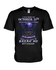 24 october break me V-Neck T-Shirt tile
