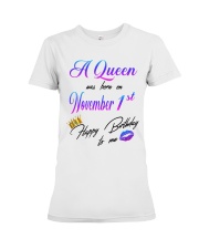 november a queen1 Premium Fit Ladies Tee tile