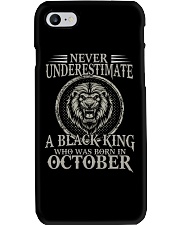 October A Black King Phone Case tile