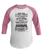 13 september this girl Baseball Tee tile