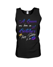 october a queen28 Unisex Tank tile