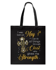 4 may christ Tote Bag tile