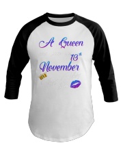 november a queen13 Baseball Tee tile