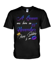 november a queen13 V-Neck T-Shirt tile