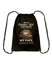 October Girl Drawstring Bag tile