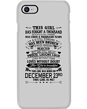23 december this girl Phone Case tile