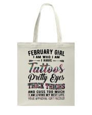 February Girl Tote Bag tile