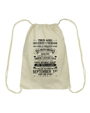 1 september this girl Drawstring Bag tile