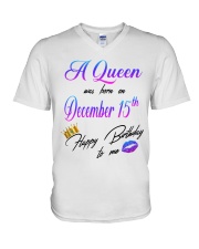 december a queen15 V-Neck T-Shirt tile