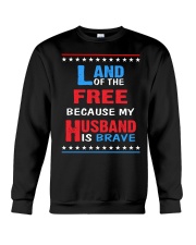 My Husband is Brave Crewneck Sweatshirt thumbnail