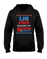 My Husband is Brave Hooded Sweatshirt thumbnail