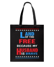 My Husband is Brave Tote Bag thumbnail