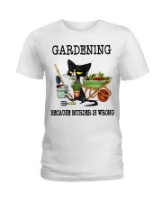 Gardening because murder is wrong Ladies T-Shirt thumbnail