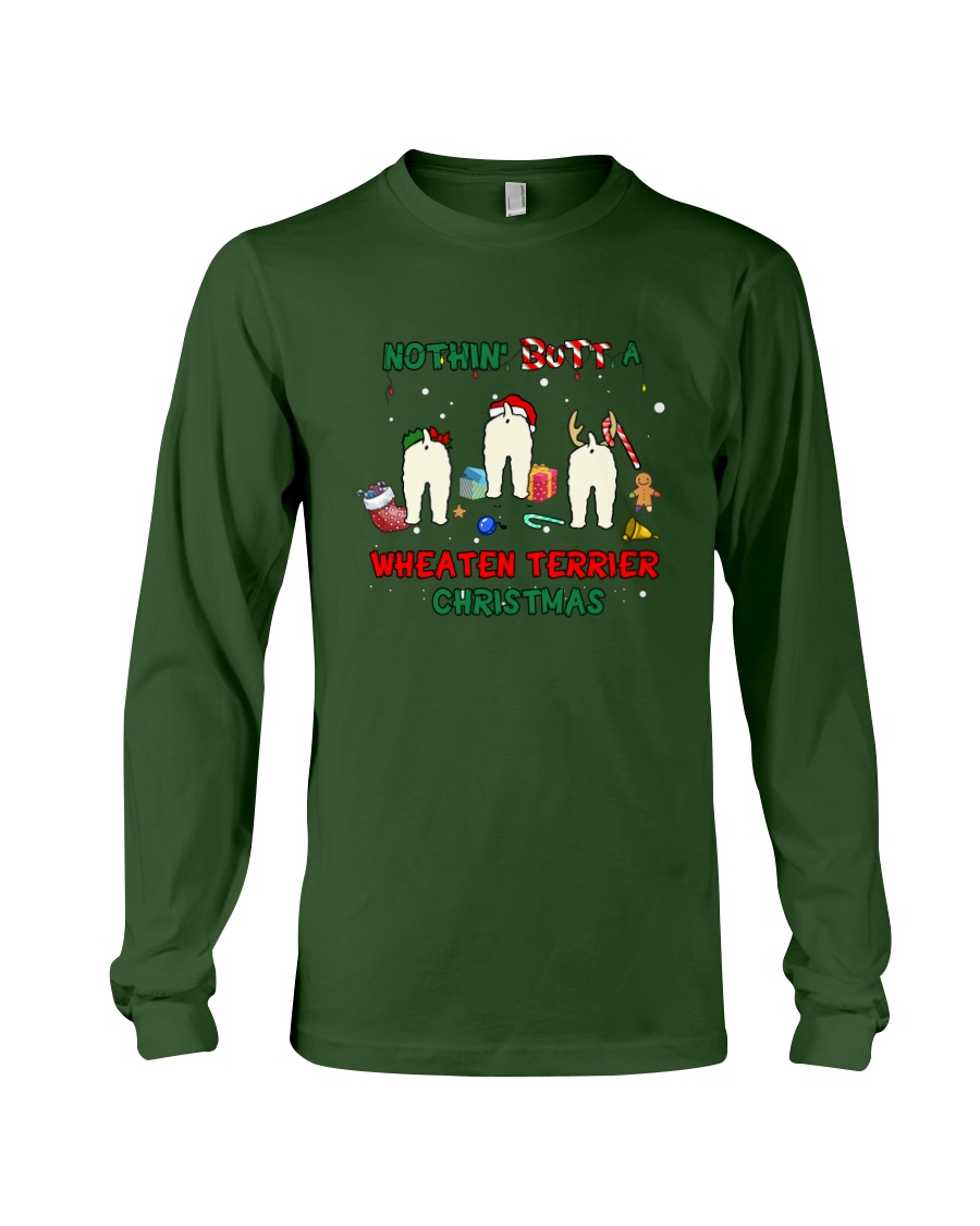 Nothing Butt A Wheaten Terrier Christmas Long Sleeve Tee