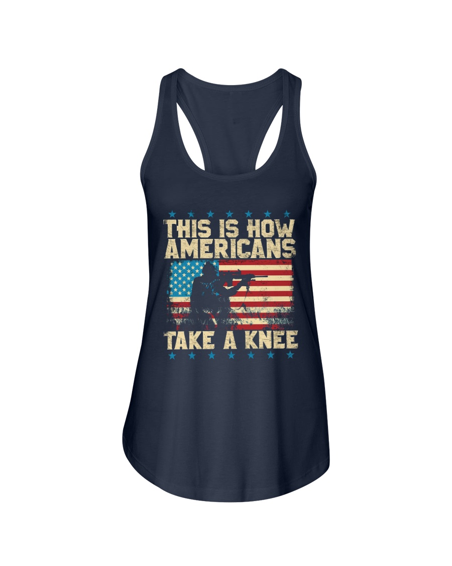 This Is How Americans Take A Knee Ladies Flowy Tank