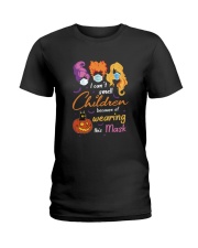 I can't smell children Ladies T-Shirt tile