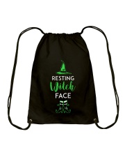 Resting Witch Face Oz Drawstring Bag thumbnail