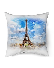 Eiffel Tower Throw Pillow Indoor Pillow - 16” x 16” front